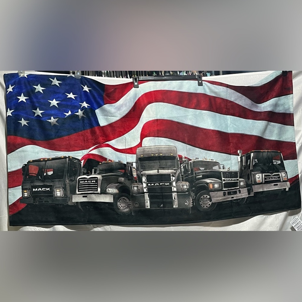 Mack Trucks American Flag Towel